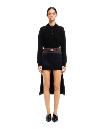 Prada Double satin miniskirt outlook