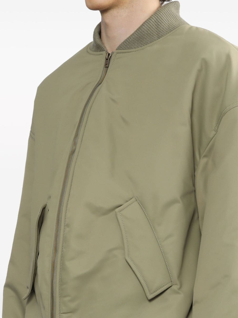 padded zipped bomber jacket - 5
