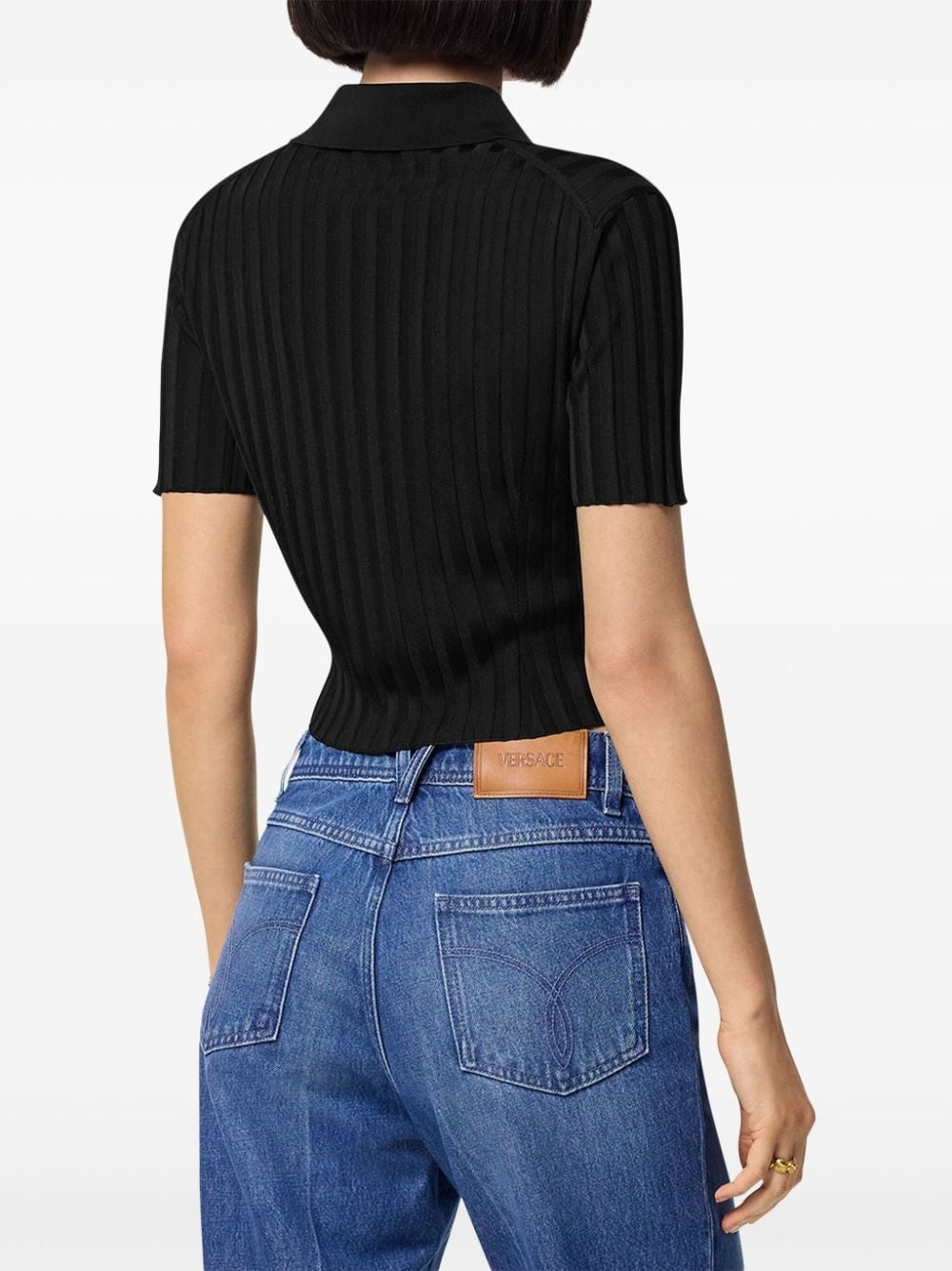 button-up knitted shirt - 4