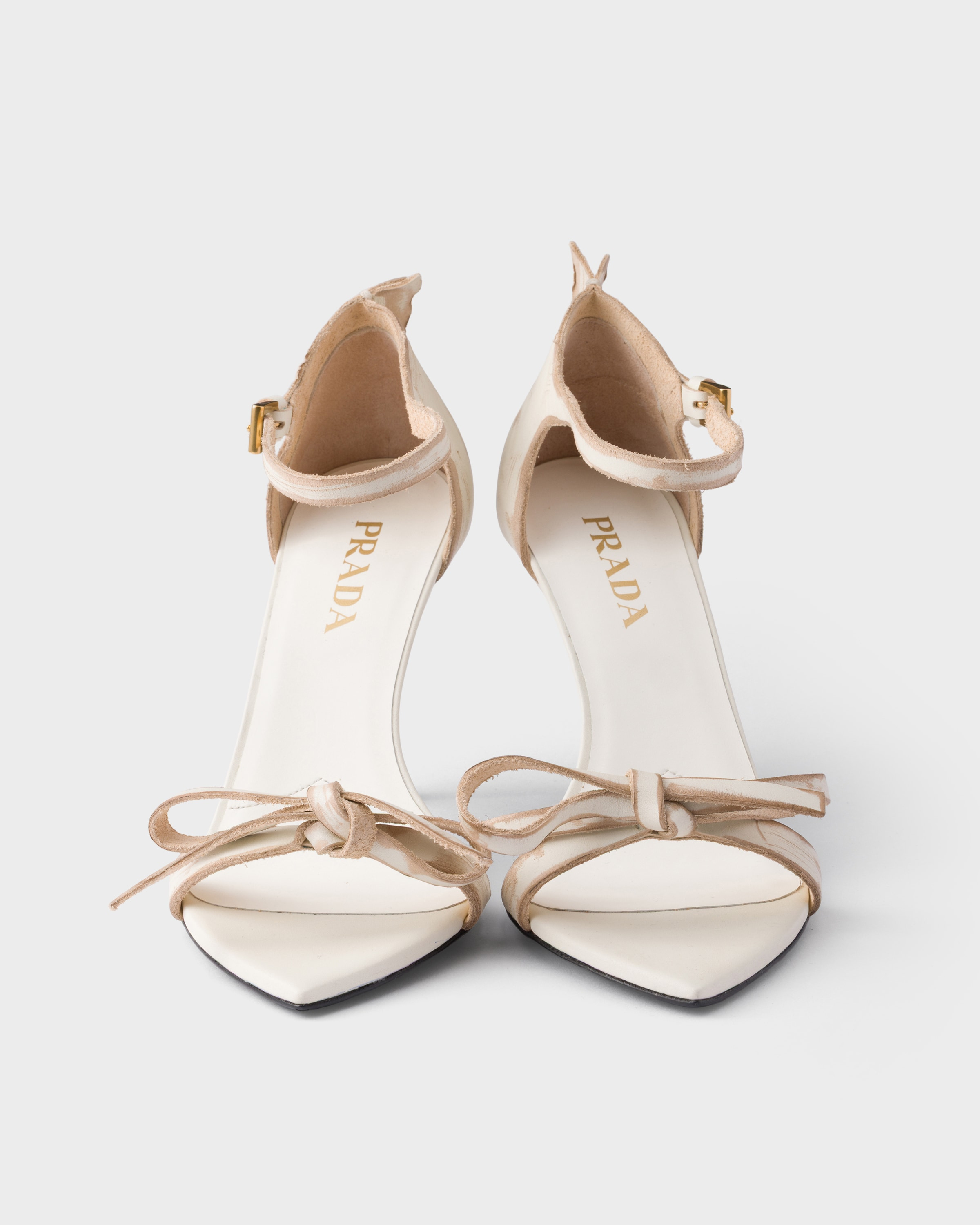 Leather bow sandals - 6