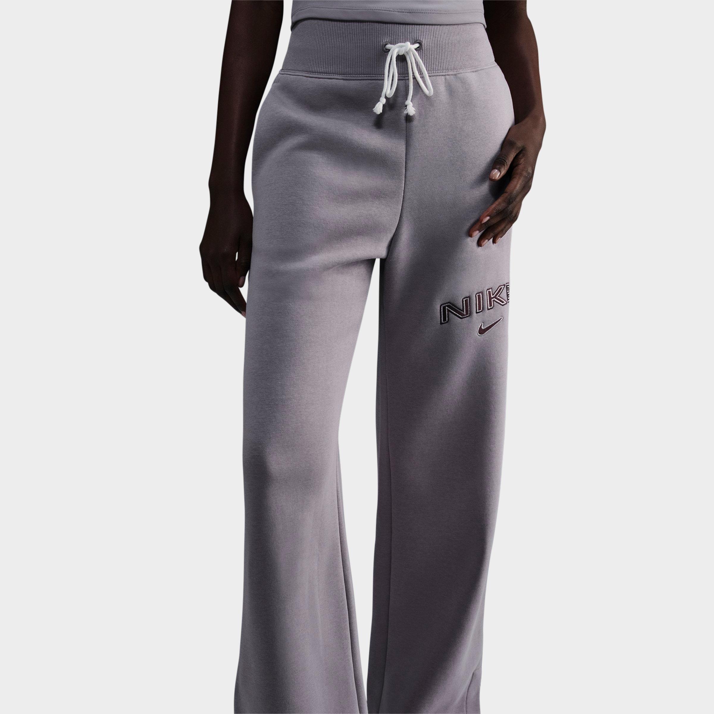 WOMEN'S NIKE SPORTSWEAR PHOENIX FLEECE HIGH-WAISTED WIDE-LEG LOGO PANTS - 3