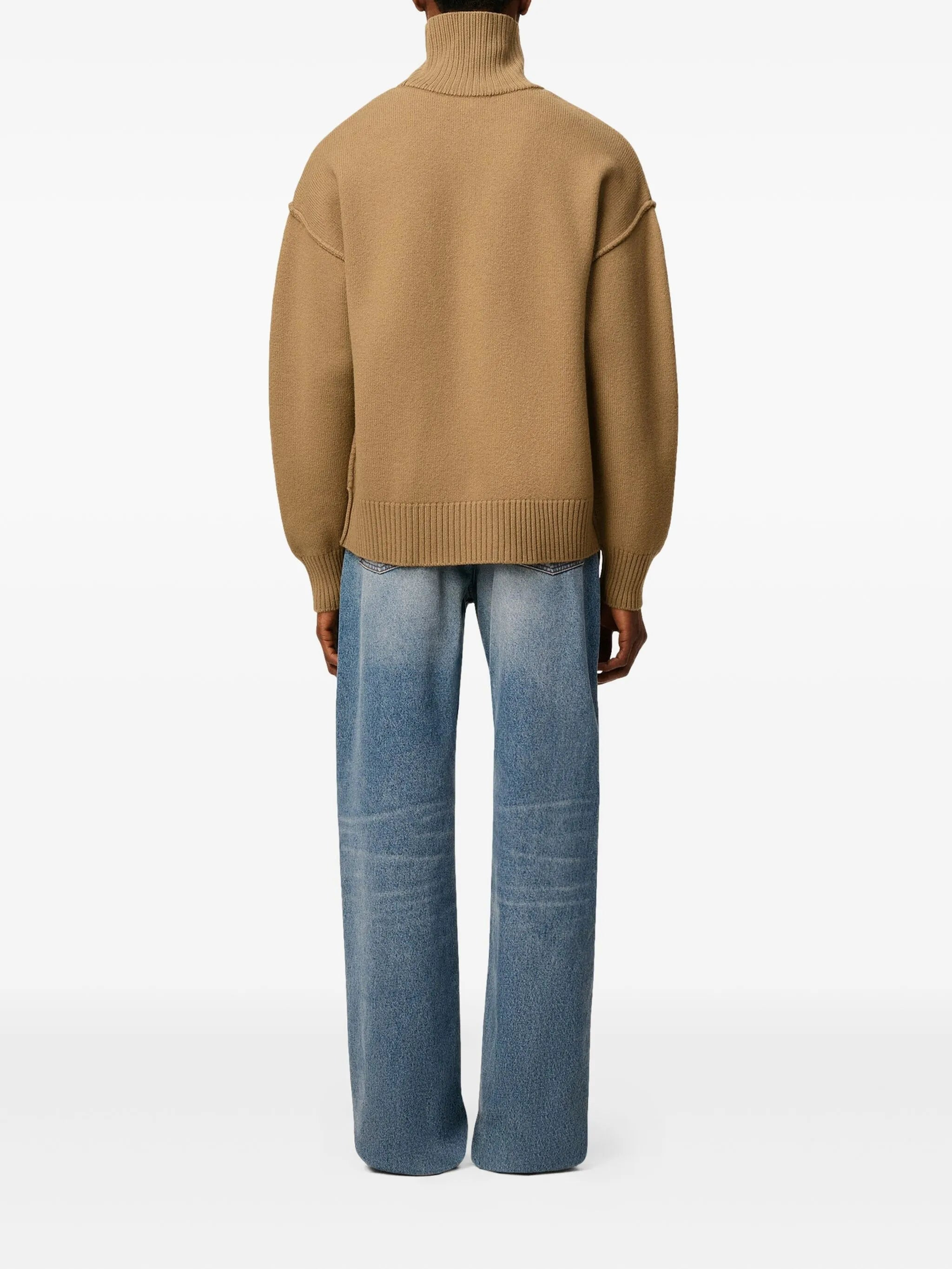 Ami Paris Ami De Coeur Funnel-neck Sweater - 3