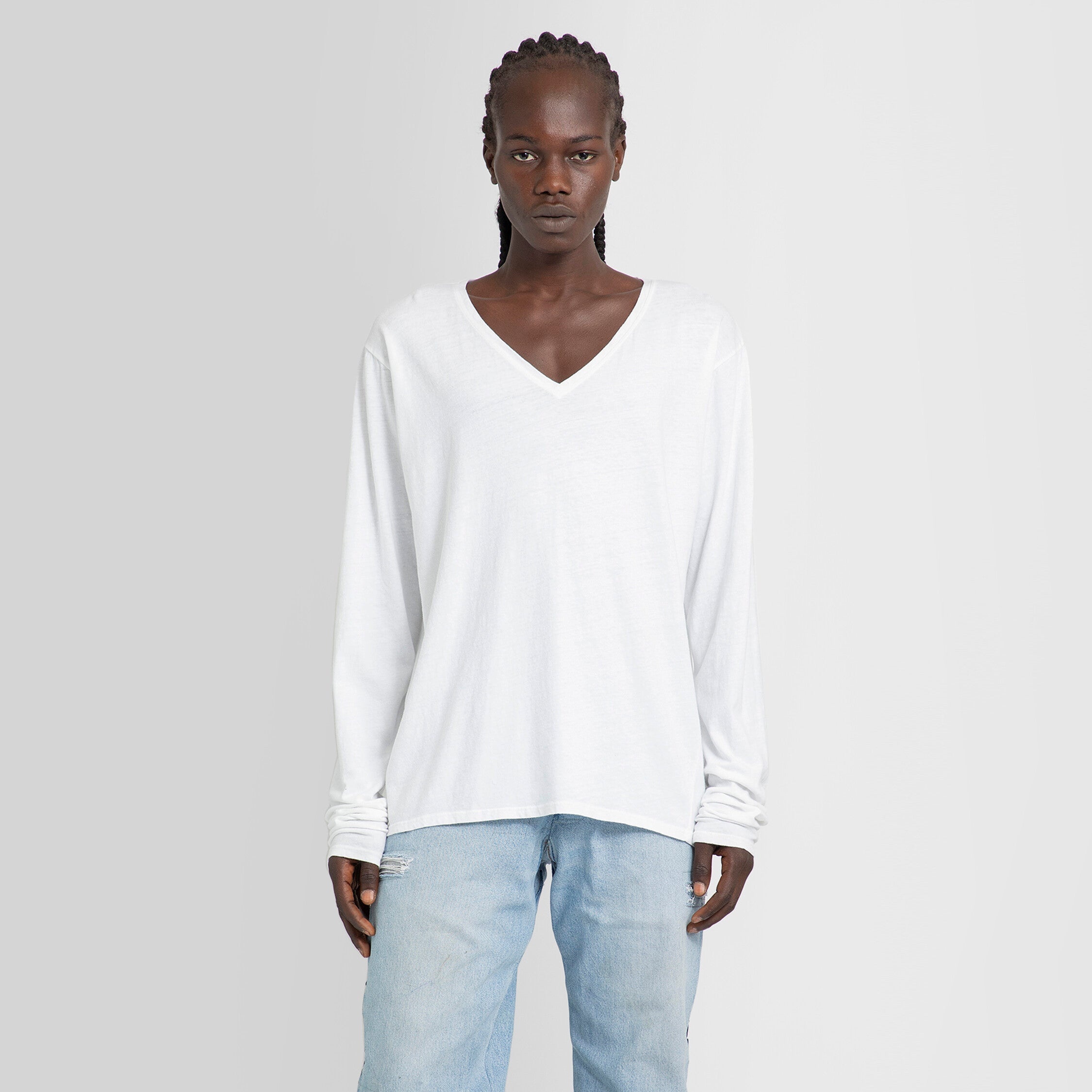 GREG LAUREN MAN WHITE T-SHIRTS - 5