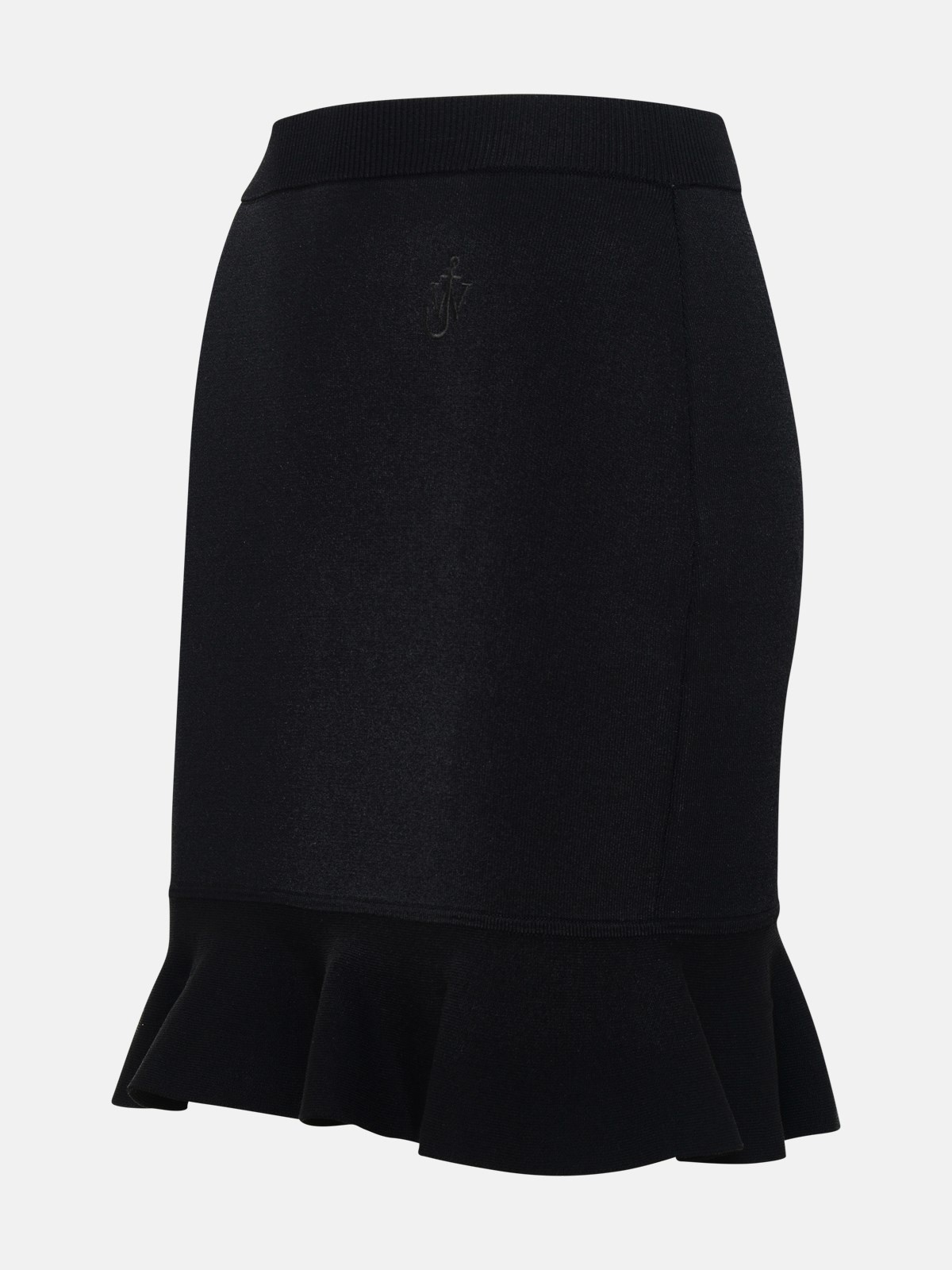 Black viscose blend skirt - 2