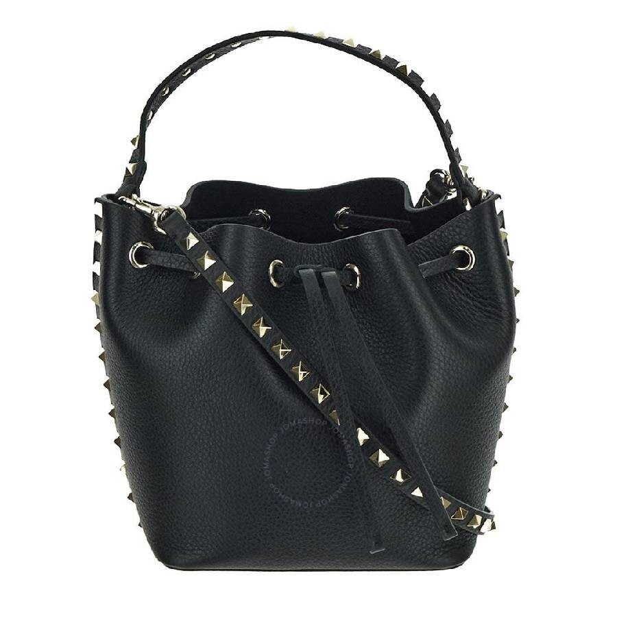 Valentino Drawstring Rockstud Bucket Bag - 2