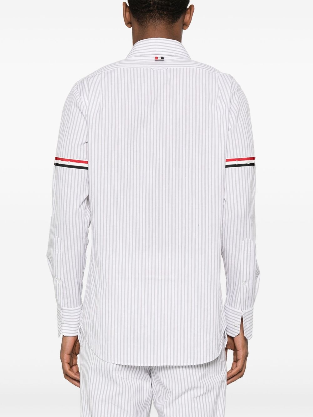 RWB-stripe cotton shirt - 4
