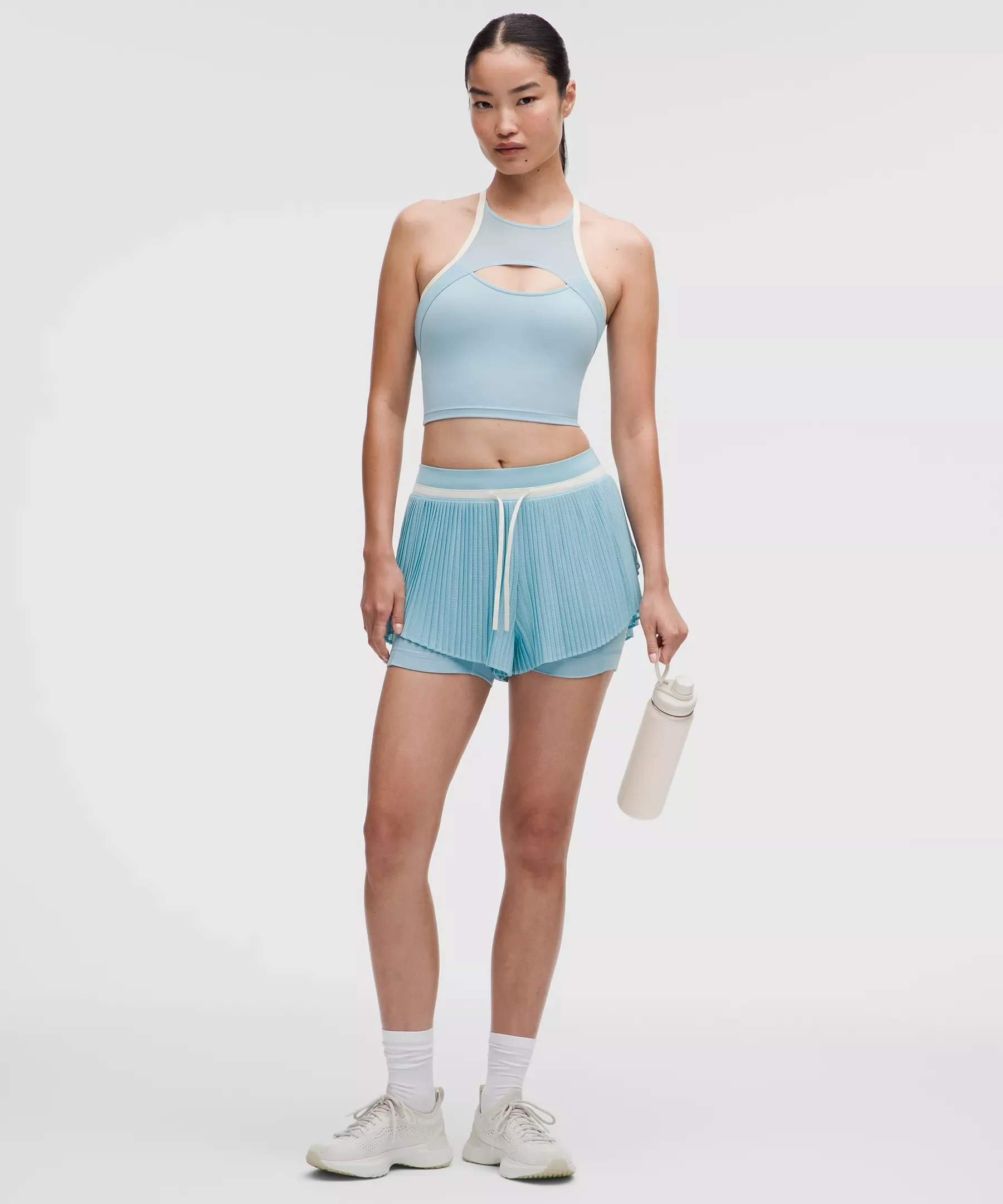Ace Advantage High-Rise Pleated Tennis Short 2" - 1