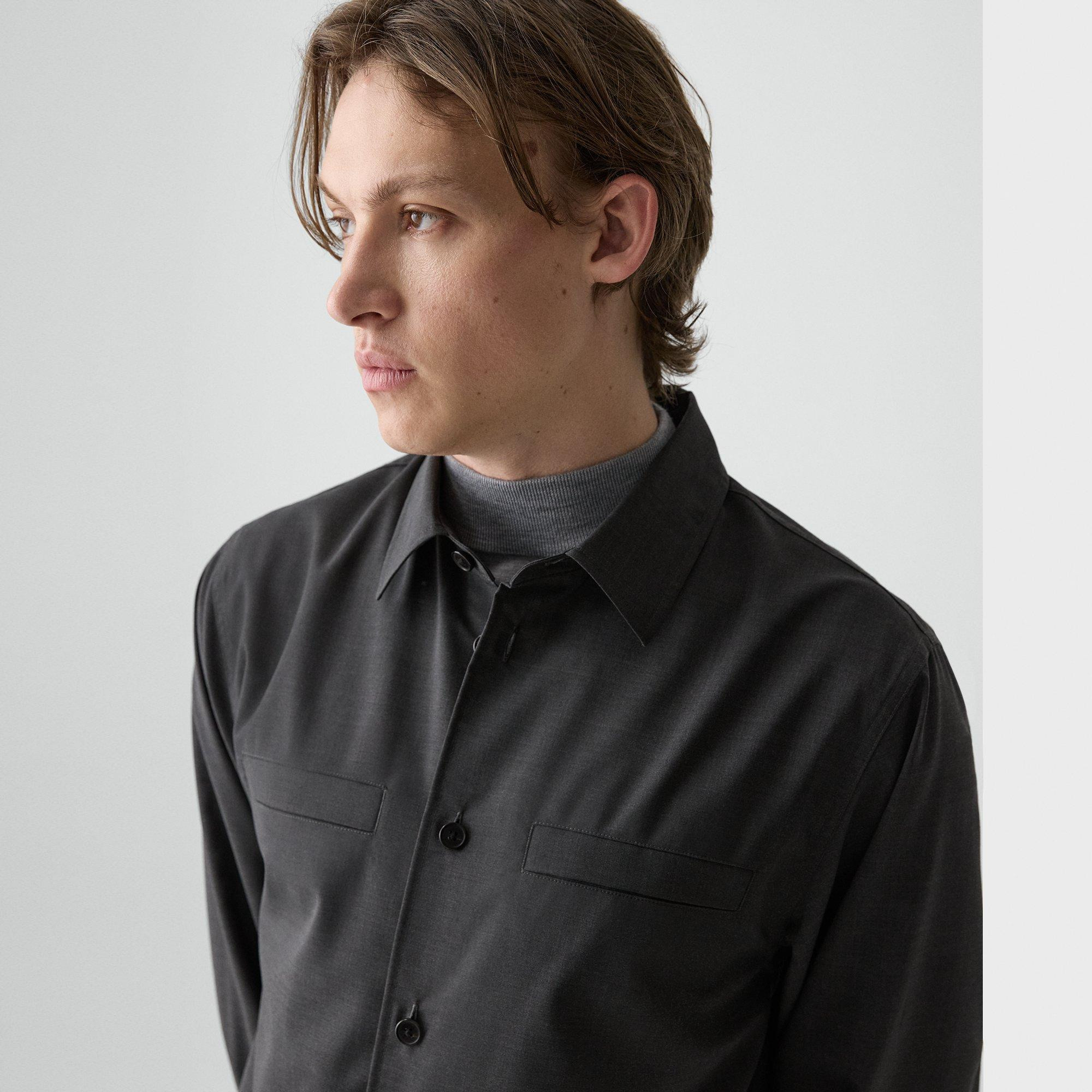 Utility Overshirt in Motion Wool - 5