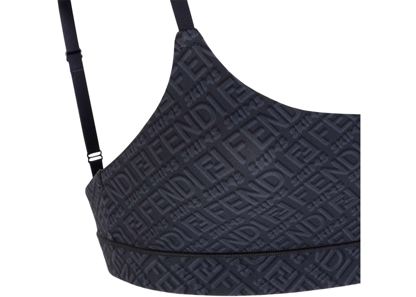 Fendi x SKIMS Pack of 2 Scoop Bralette Black/California - 2