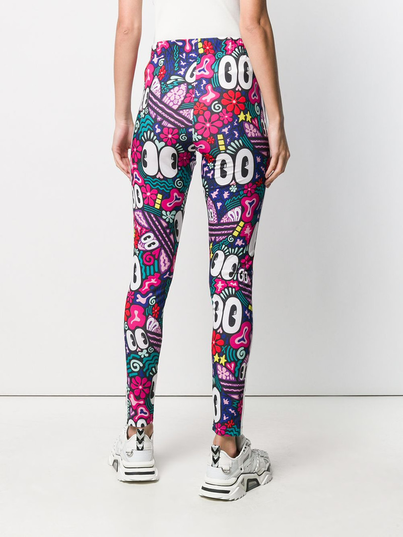 x Hattie Stewart 3-stripes printed leggings 4