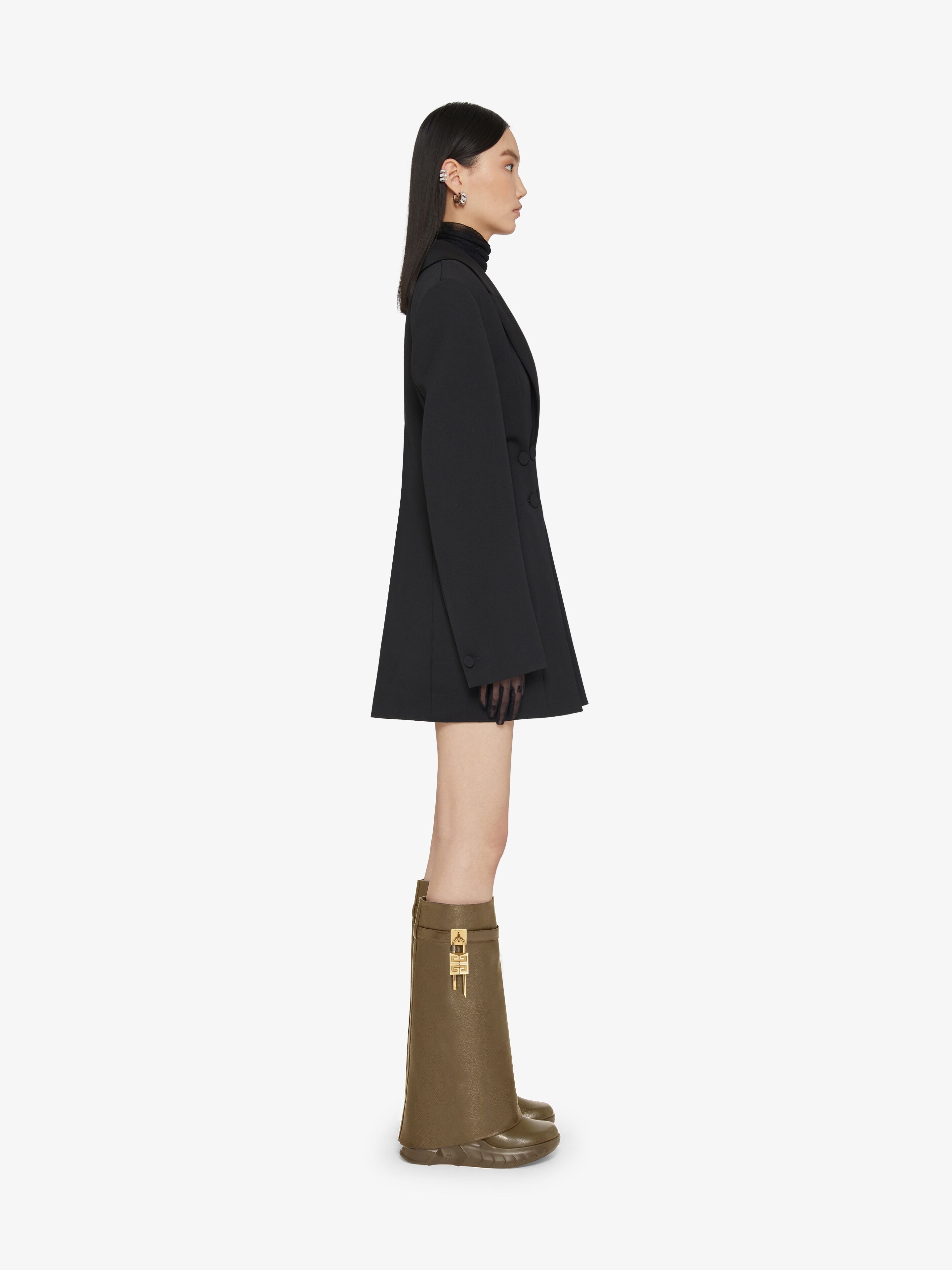 SHARK LOCK BIKER BOOTS IN GRAINED LEATHER - 2