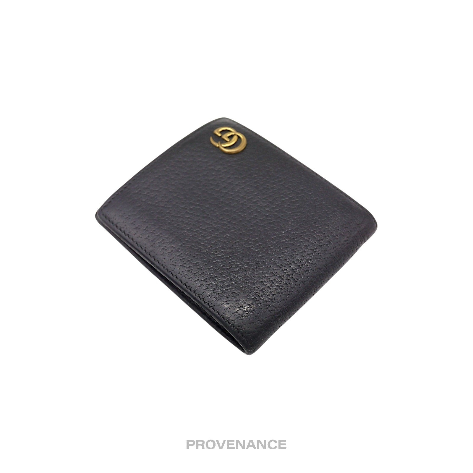 Gucci GG Marmont Bifold Wallet - Black Leather - 3