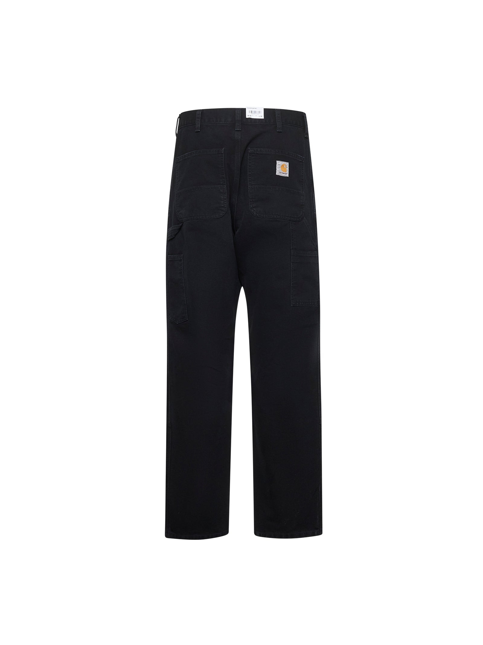 Black cotton canvas Double Knee jeans - 2