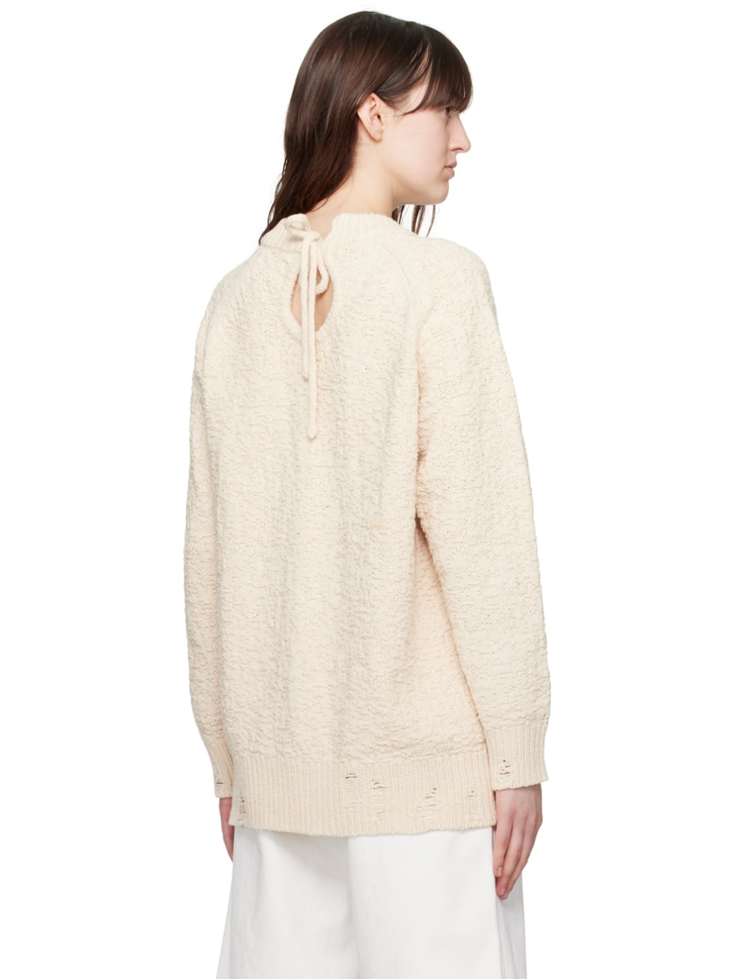 Beige Bud Sweater - 3