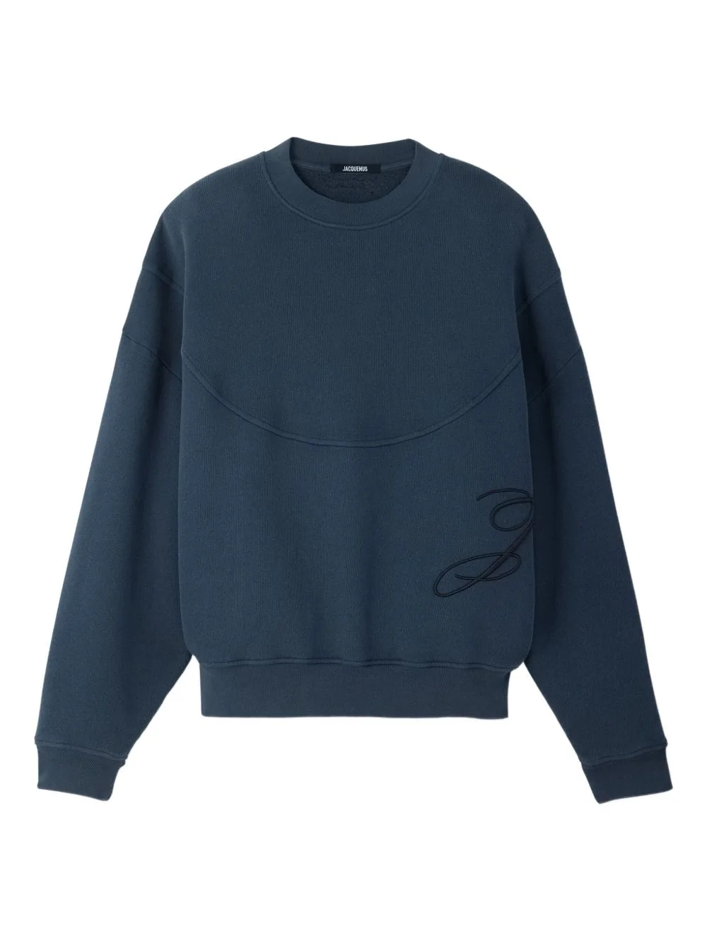 embroidered-logo sweatshirt - 1