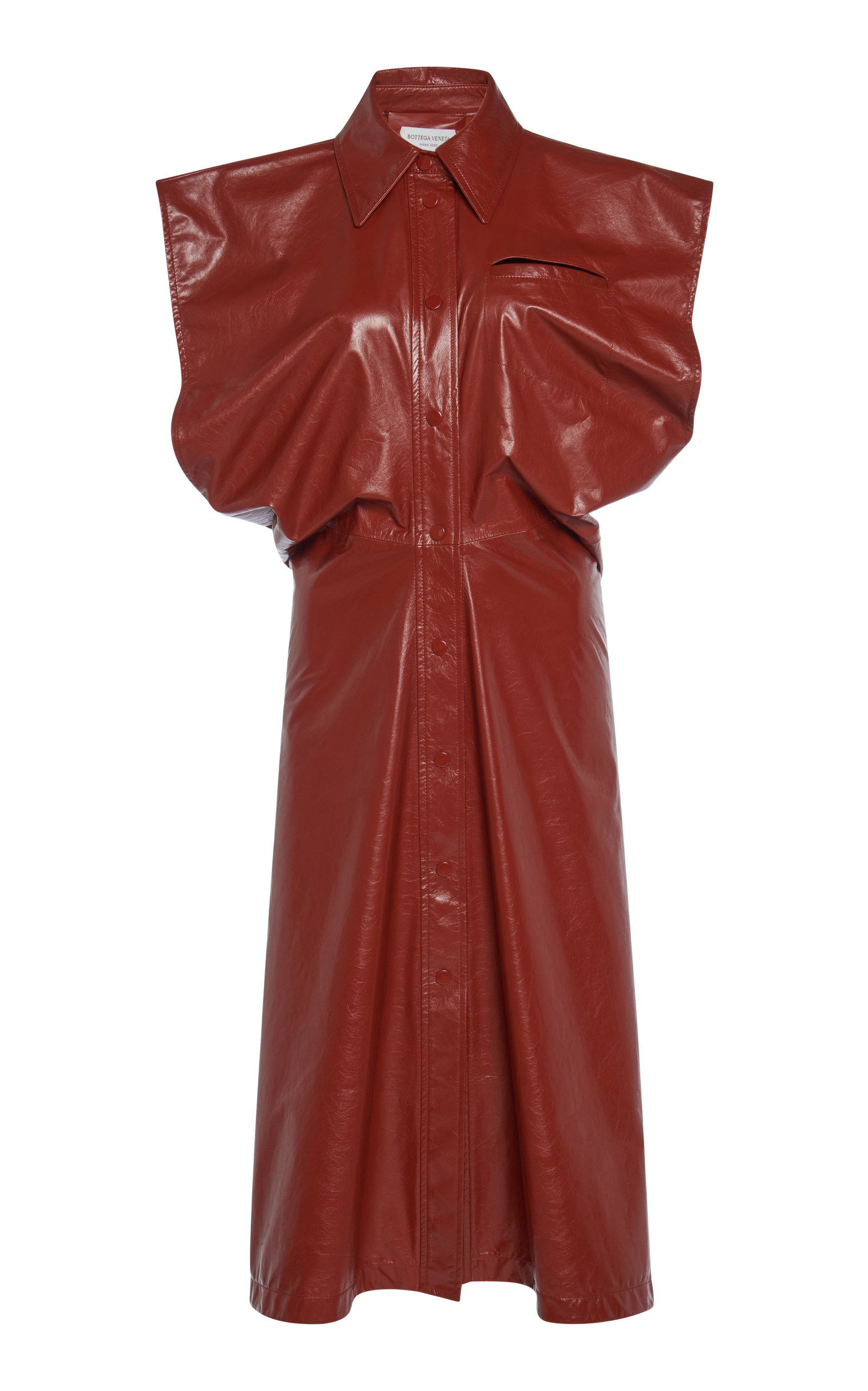 Leather Midi Dress brown - 1