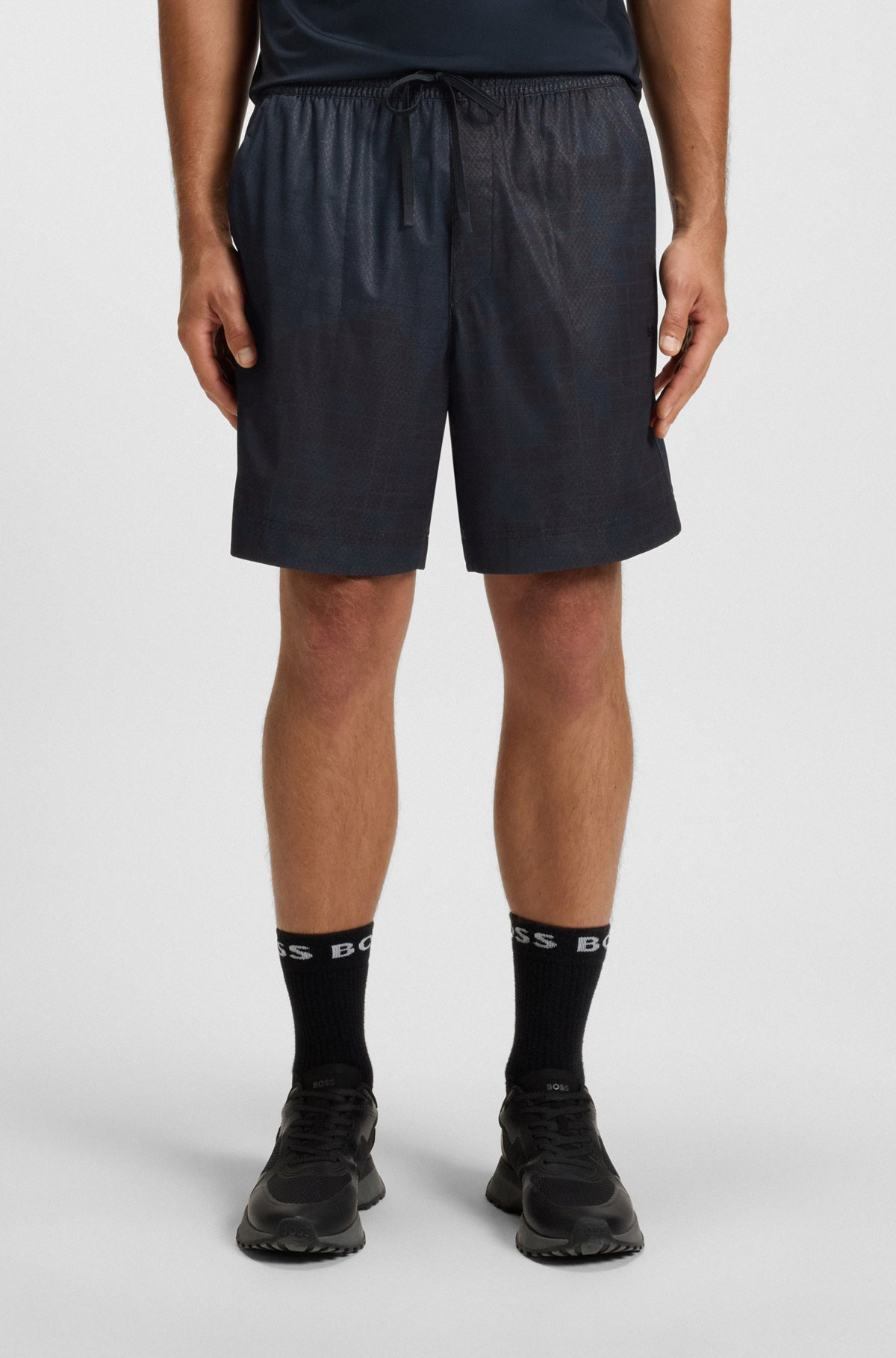 ACTIVE SHORTS WITH ALL-OVER PRINT - 2