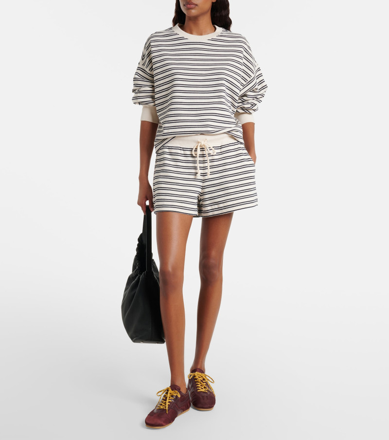 velvet Amy striped cotton jersey shorts outlook