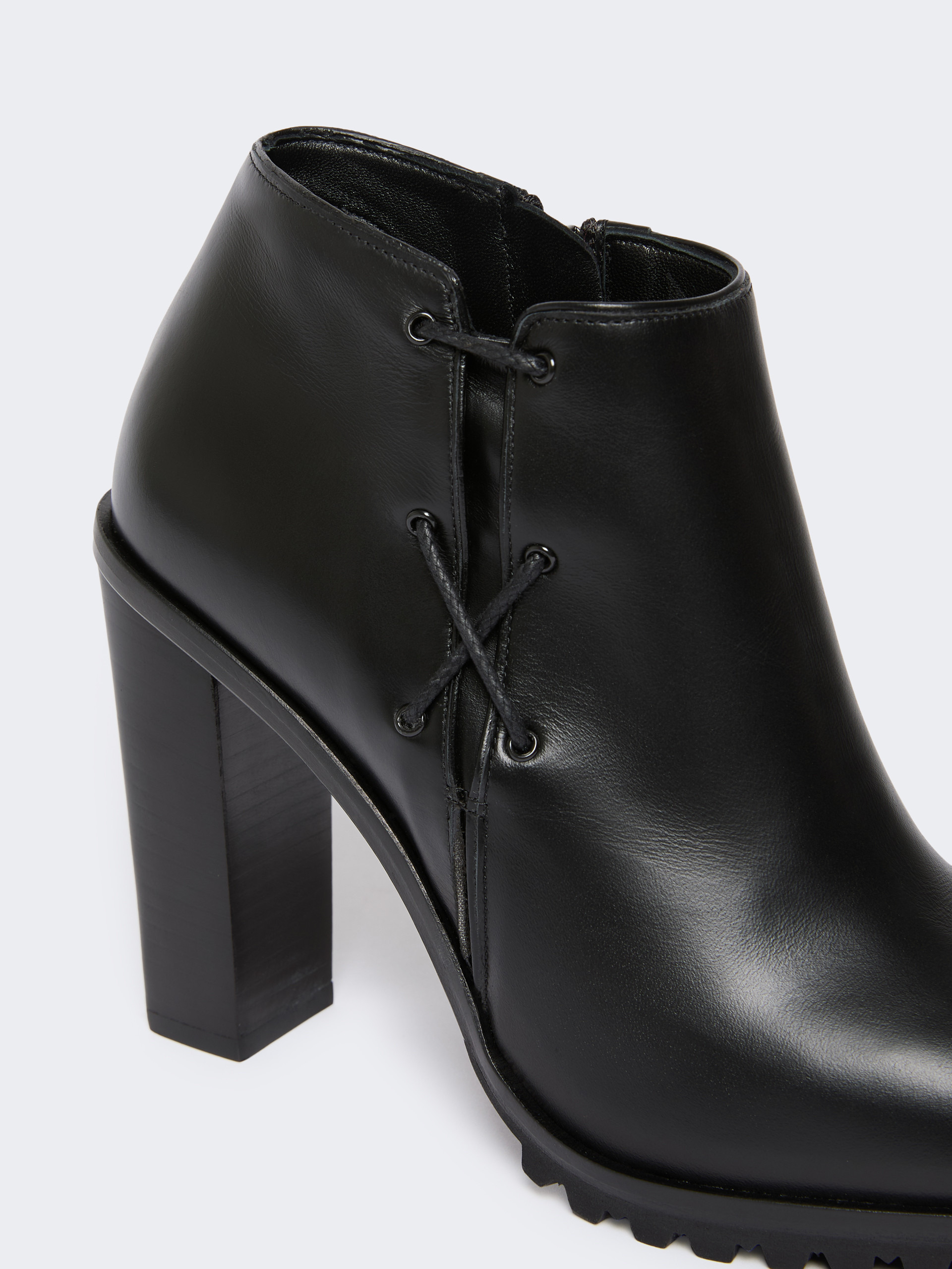 BRAIDY Smooth leather booties - 5