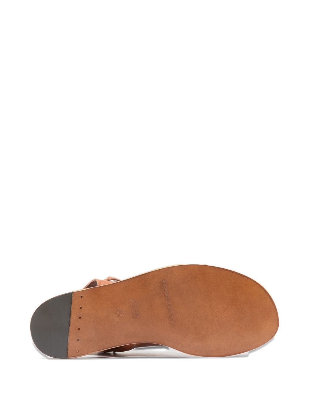 leather zip-fastening sandals - 4