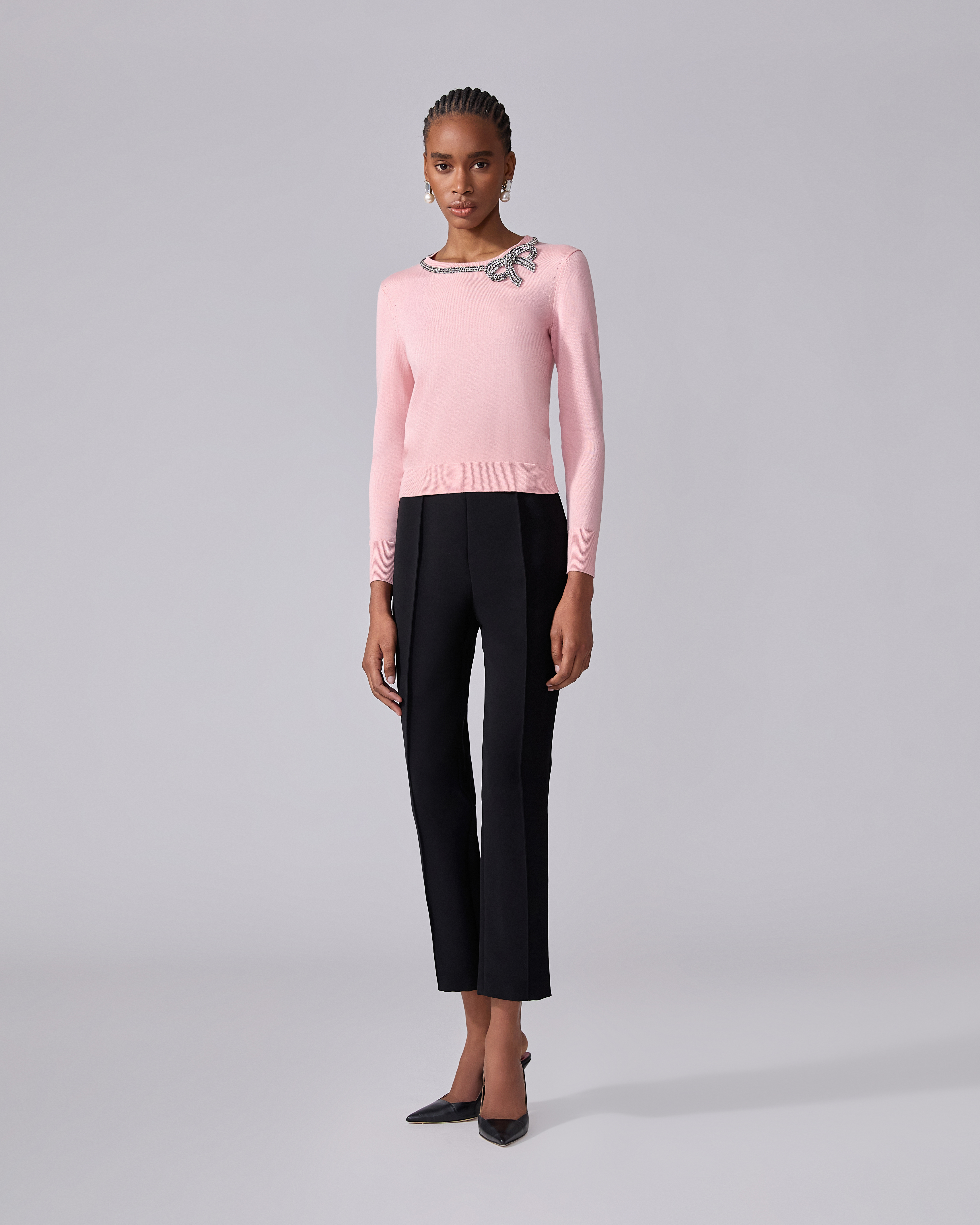 Crystal-Embroidered Sweater - 4