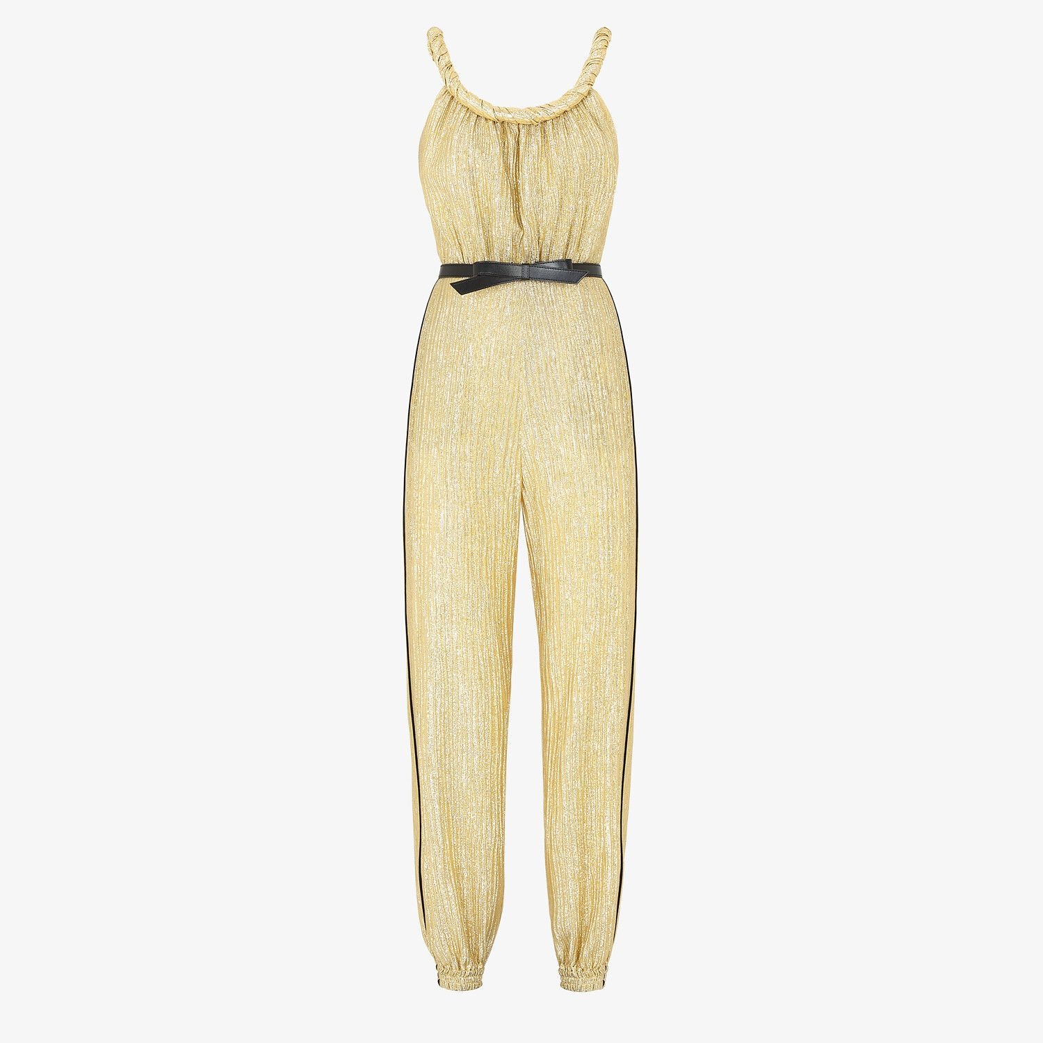 Gold Lurex jumpsuit - 1