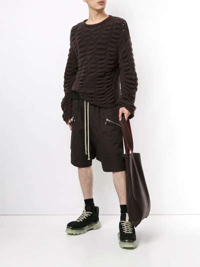 Rick Owens drawstring waist shorts outlook