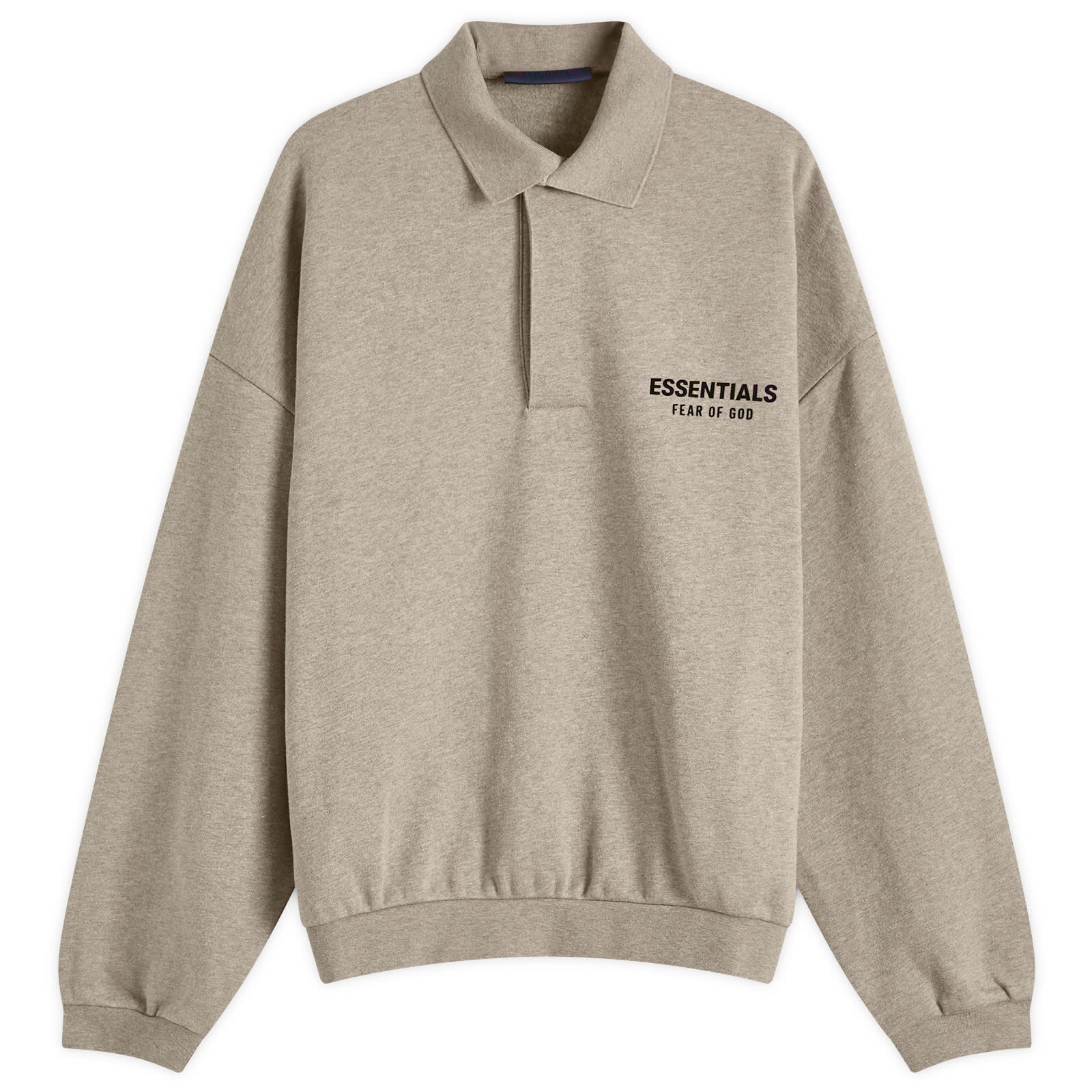 トップス Fear of God ESSENTIALS Fleece Polo FEAR OF GOD ESSENTIALS Fleece Polo Sweatshirt | Grey | FARFETCH