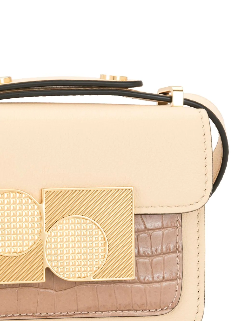 brass-embellished mini satchel - 4