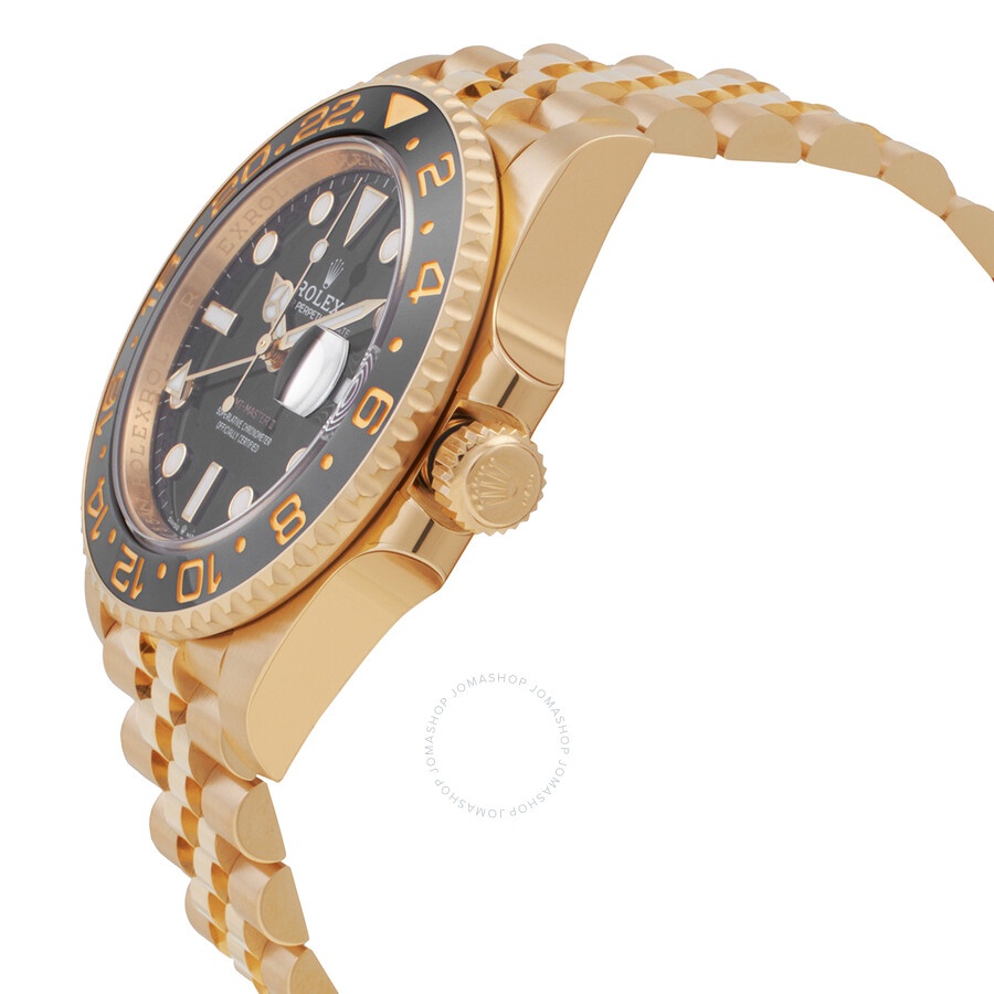Rolex GMT-Master II 18kt Yellow Gold Automatic Chronometer Black Dial Men's Watch 126718GRNR-0001 - 2