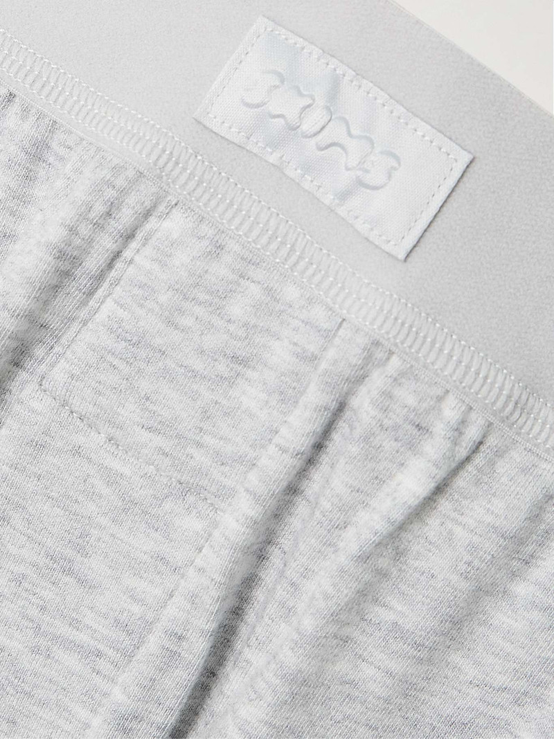 Boyfriend stretch-modal and cotton-blend jersey track pants - Light Heather Grey Light gray 4