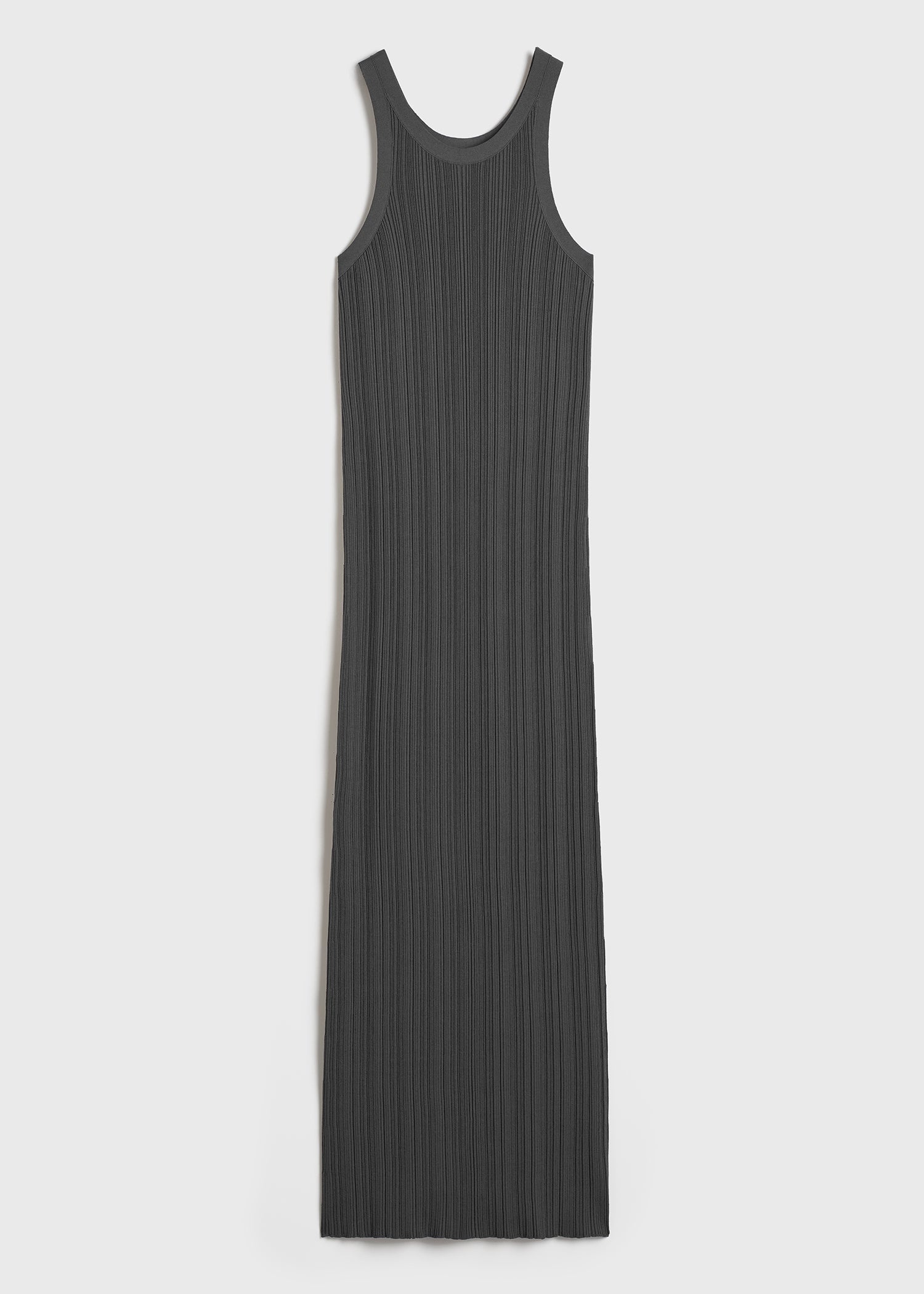 Seamless rib tank dress anthracite - 1