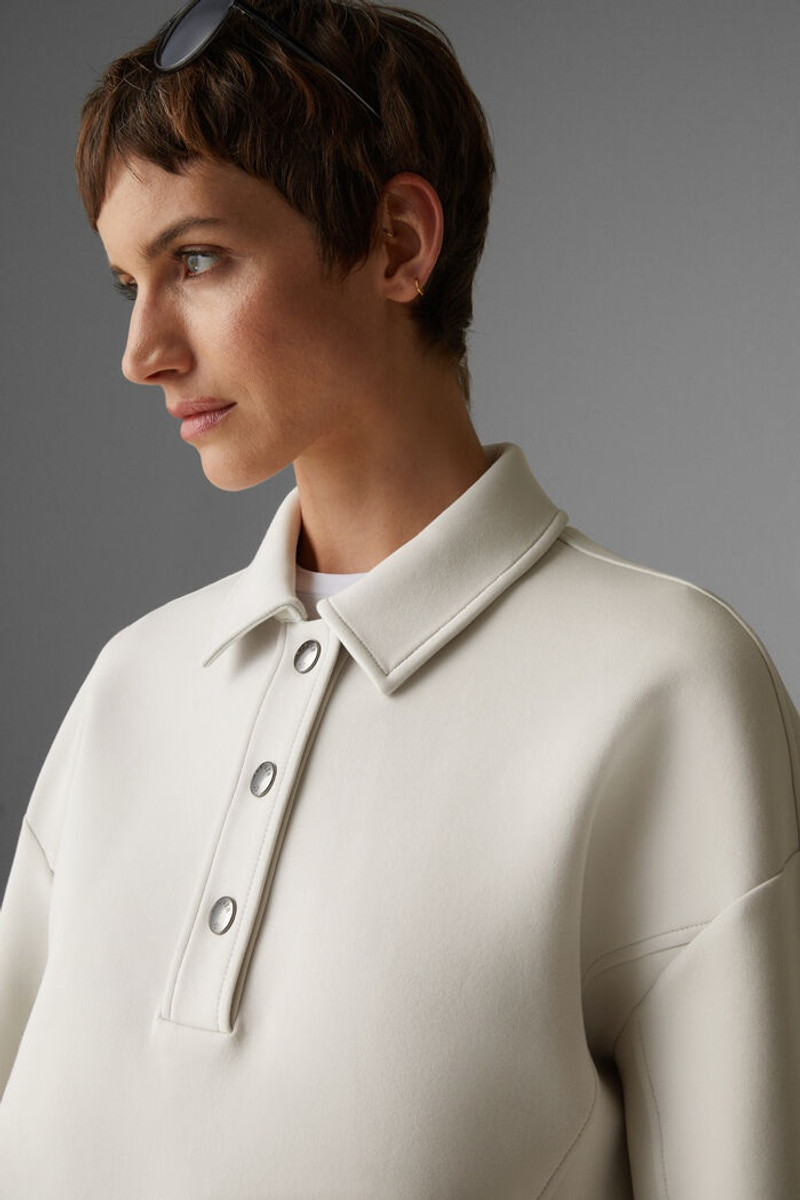 Taira Polo sweatshirt in Cream 4