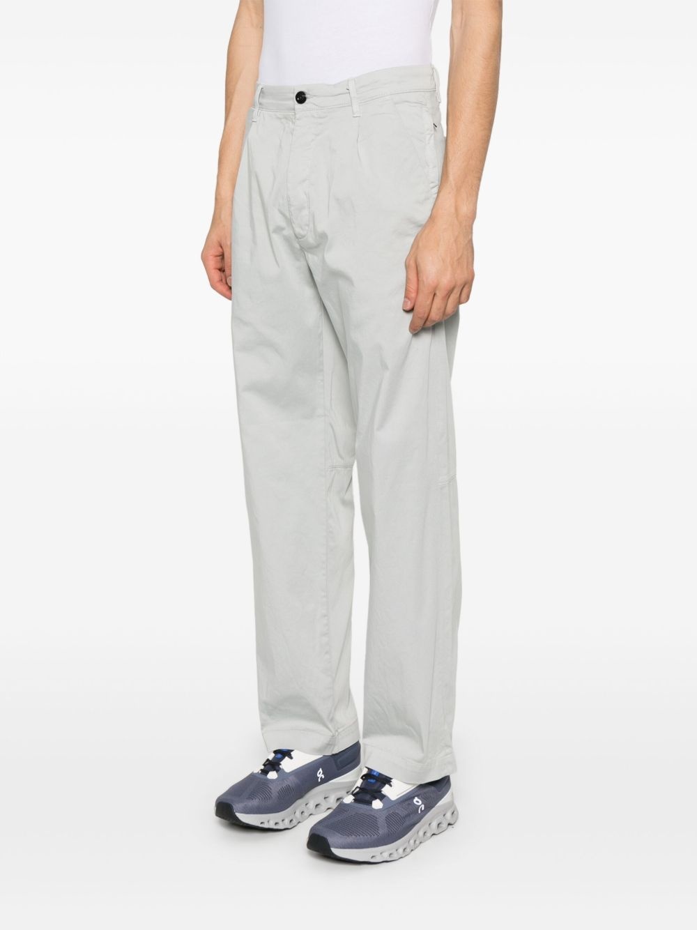 Sateen straight-leg trousers - 3