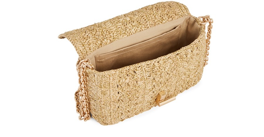 Nano Moon Bag in raffia and lurex - 3