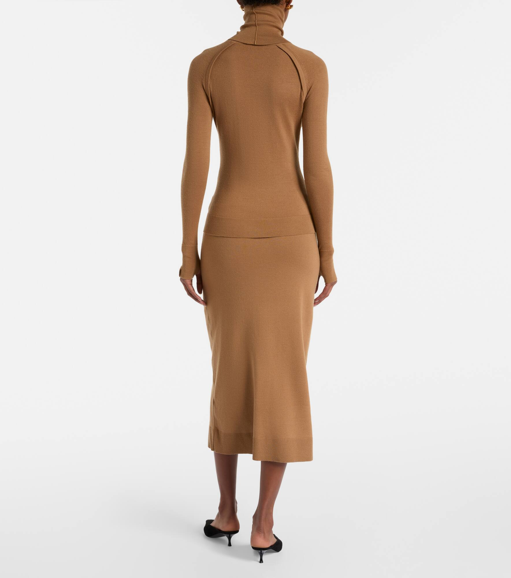 Wool turtleneck sweater - 3