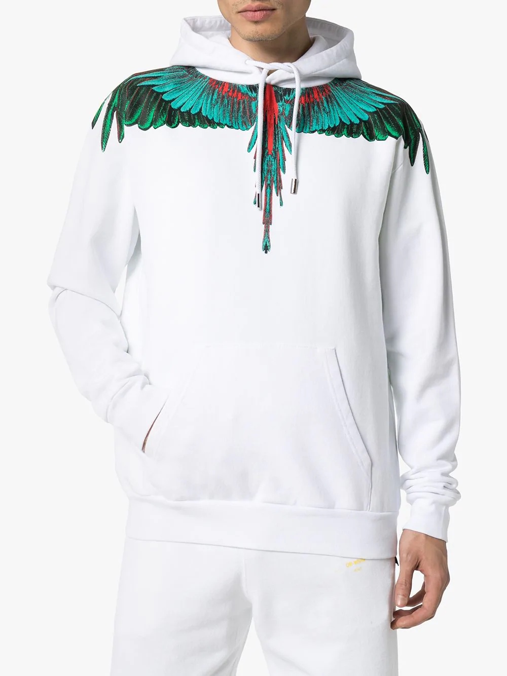 Wings print hoodie - 3