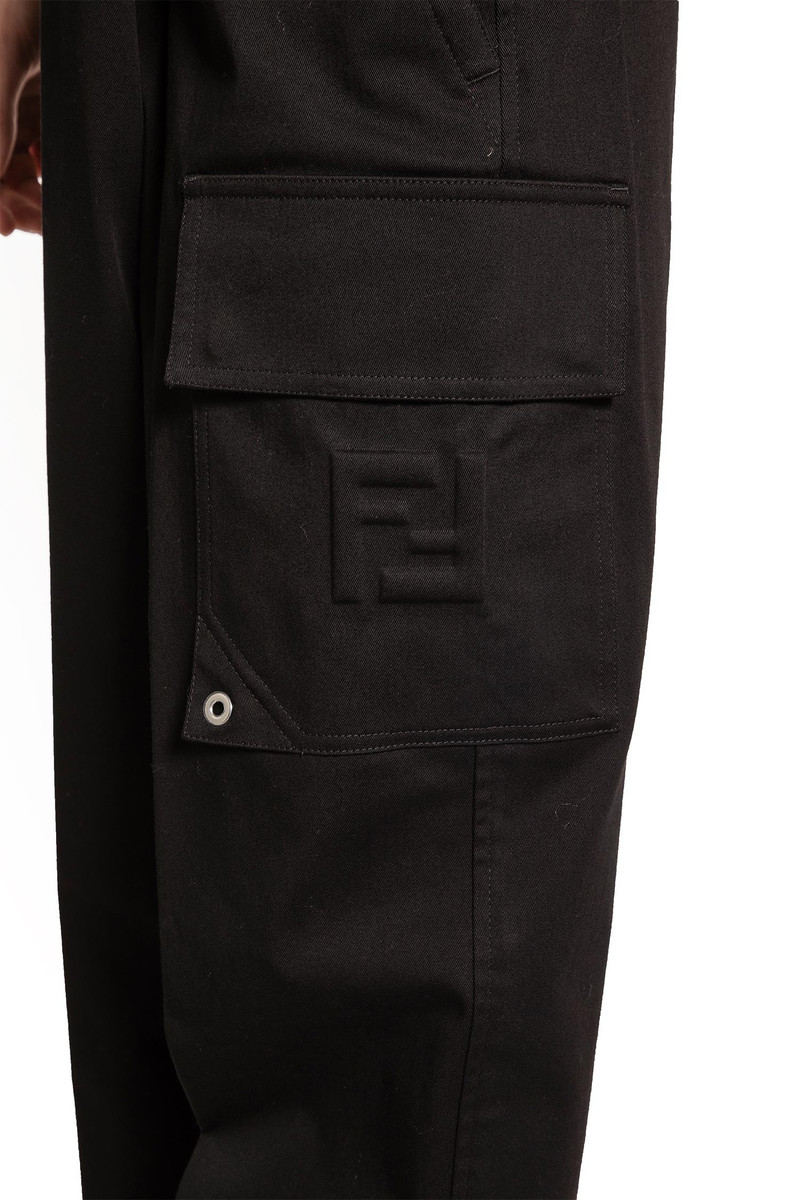 FENDI Cotton Gabardine Cargo Trousers outlook