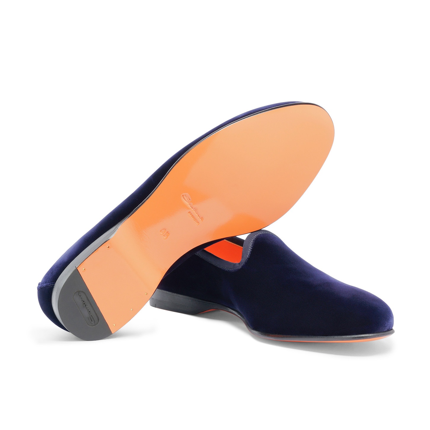 Men's blue suede Andrea loafer - 4