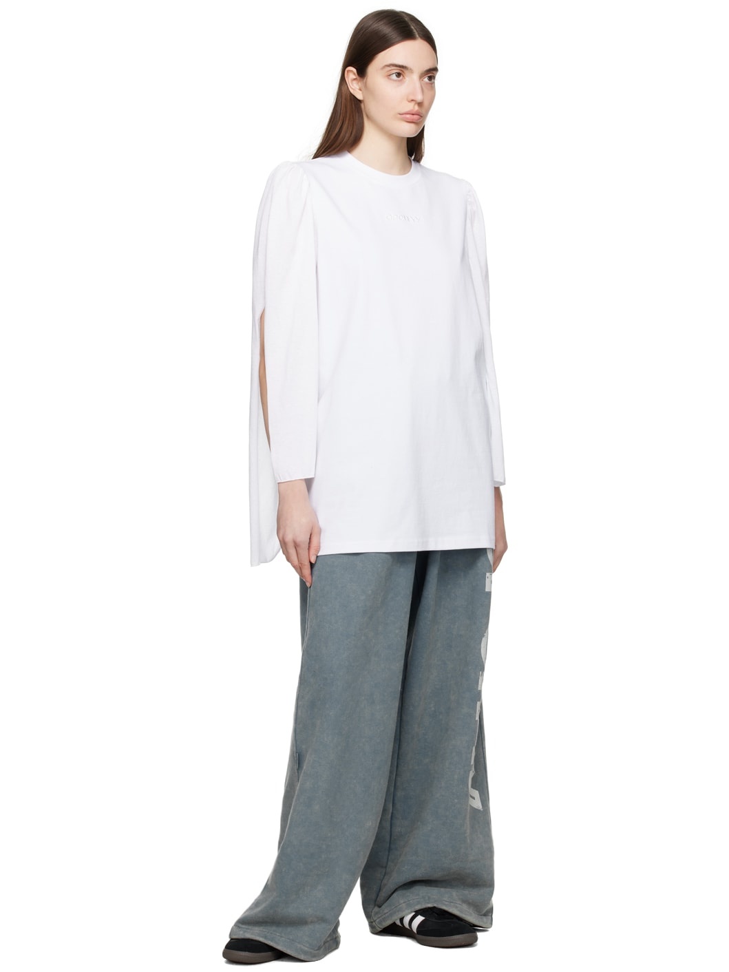 White Knotted T-Shirt - 4