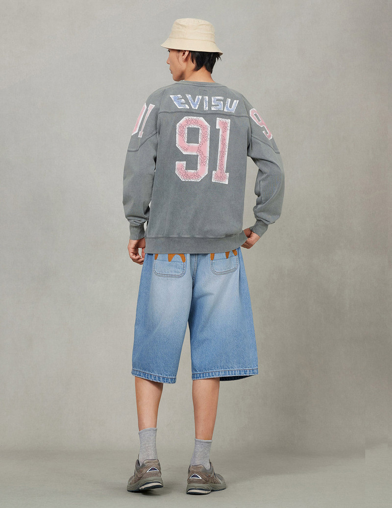 Logo and "91" Print Regular Fit Long-Sleeve T-shirt 9