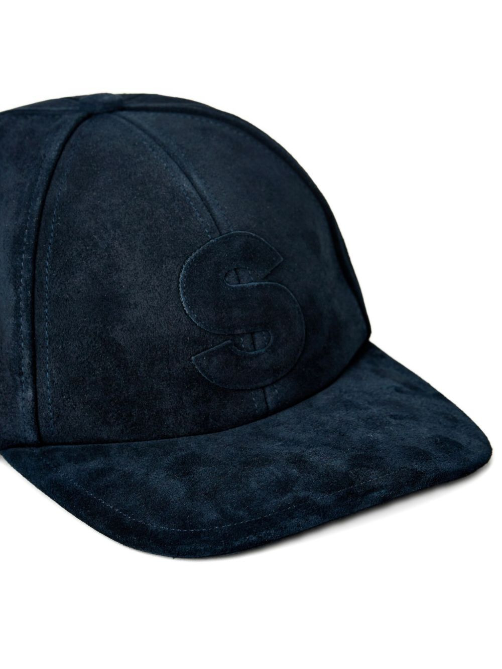 suede initial baseball hat - 3