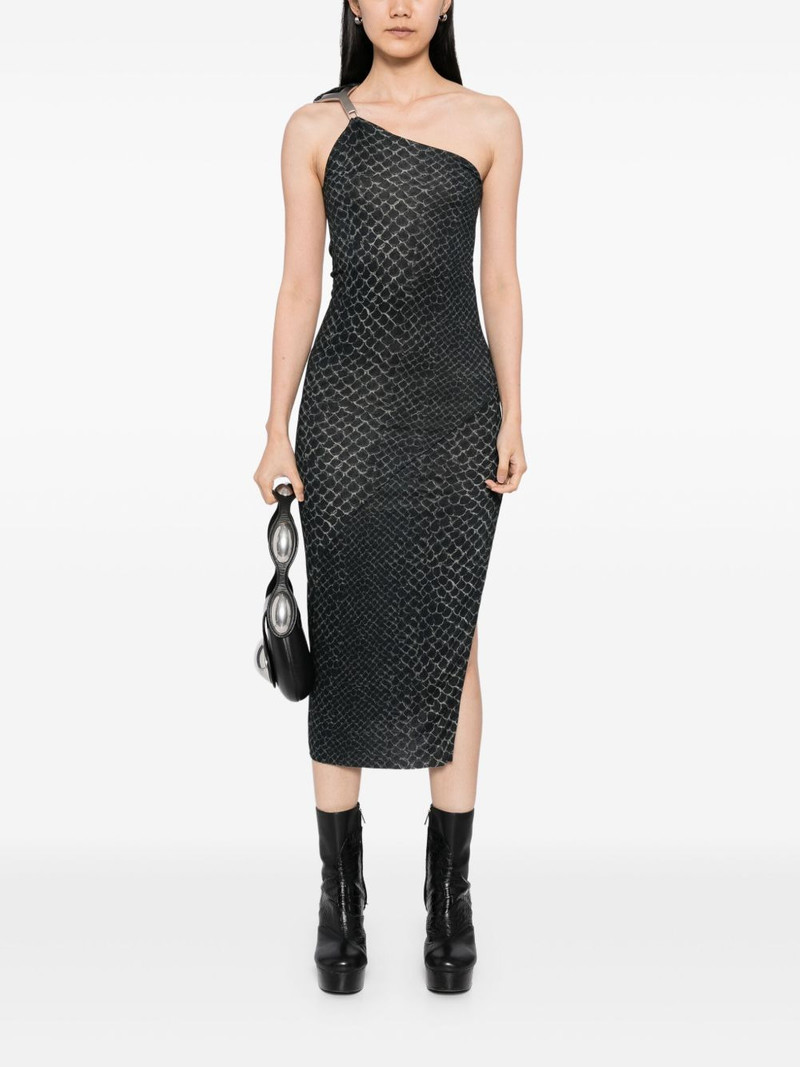 【RICK OWENS】リリーズ ドレープジャージー ミディドレス RICK OWENS】リリーズ ドレープジャージー ミディドレス
