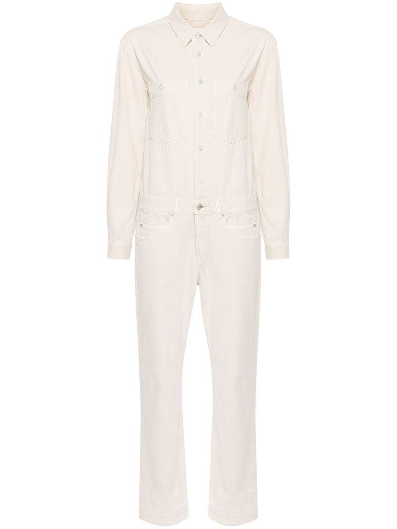 Imane long-sleeve denim jumpsuit 1