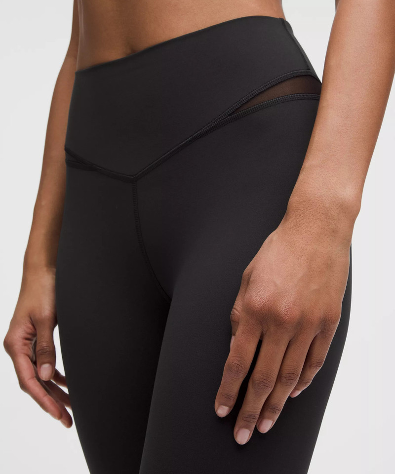 Mesh-Panelled Nulu High-Rise Yoga Crops 23" 4