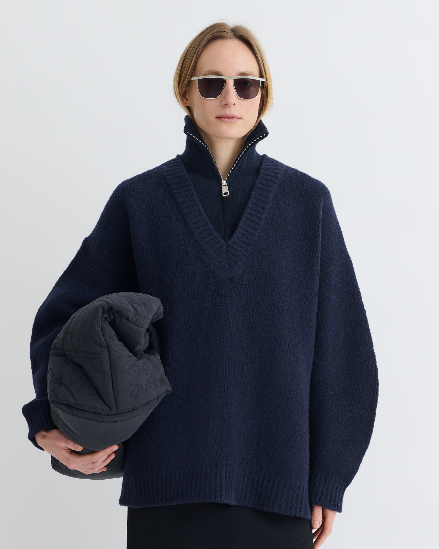 Contrast Brushed Merino Sweater - 3