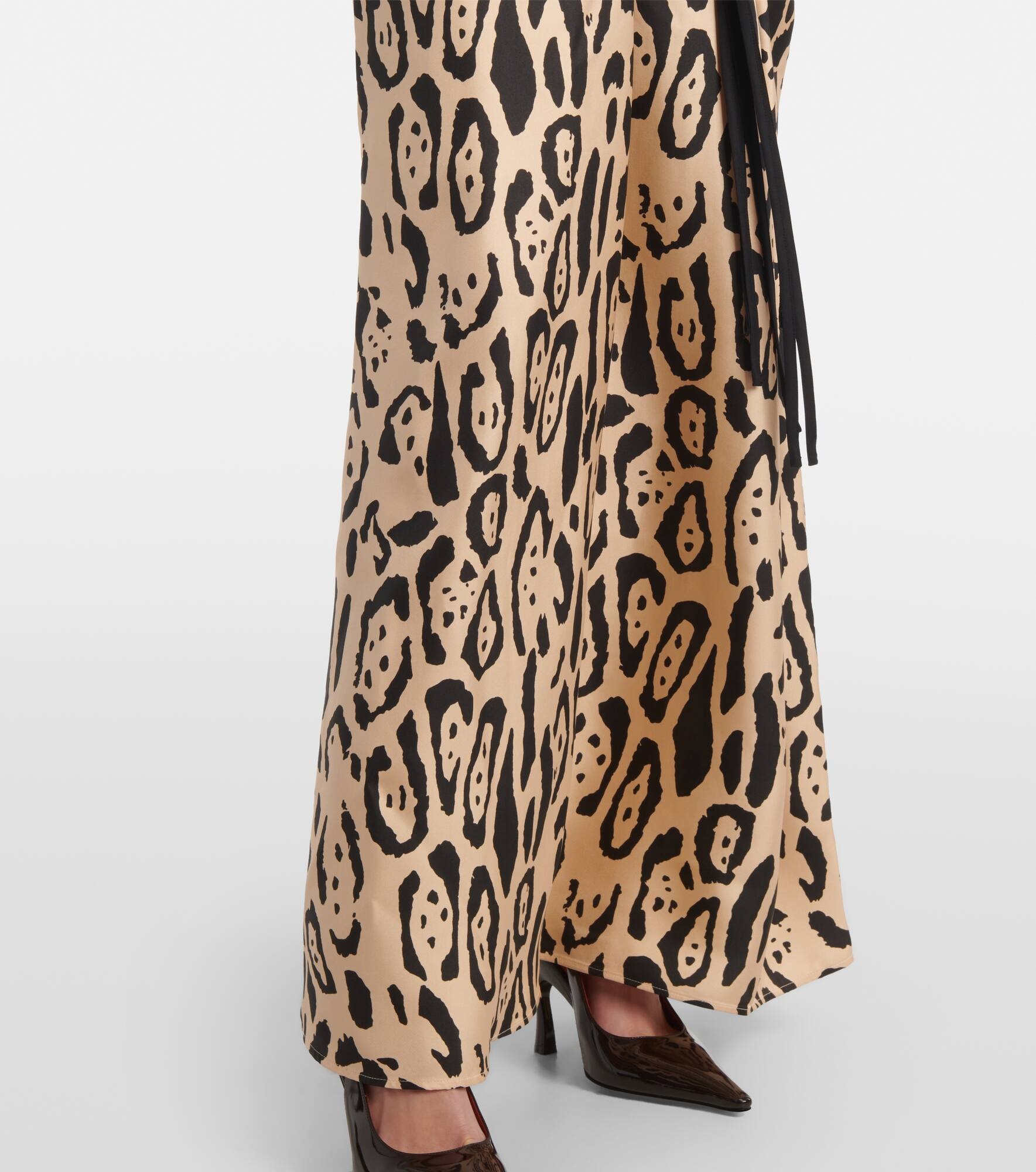 Astoria printed silk twill gown - 5