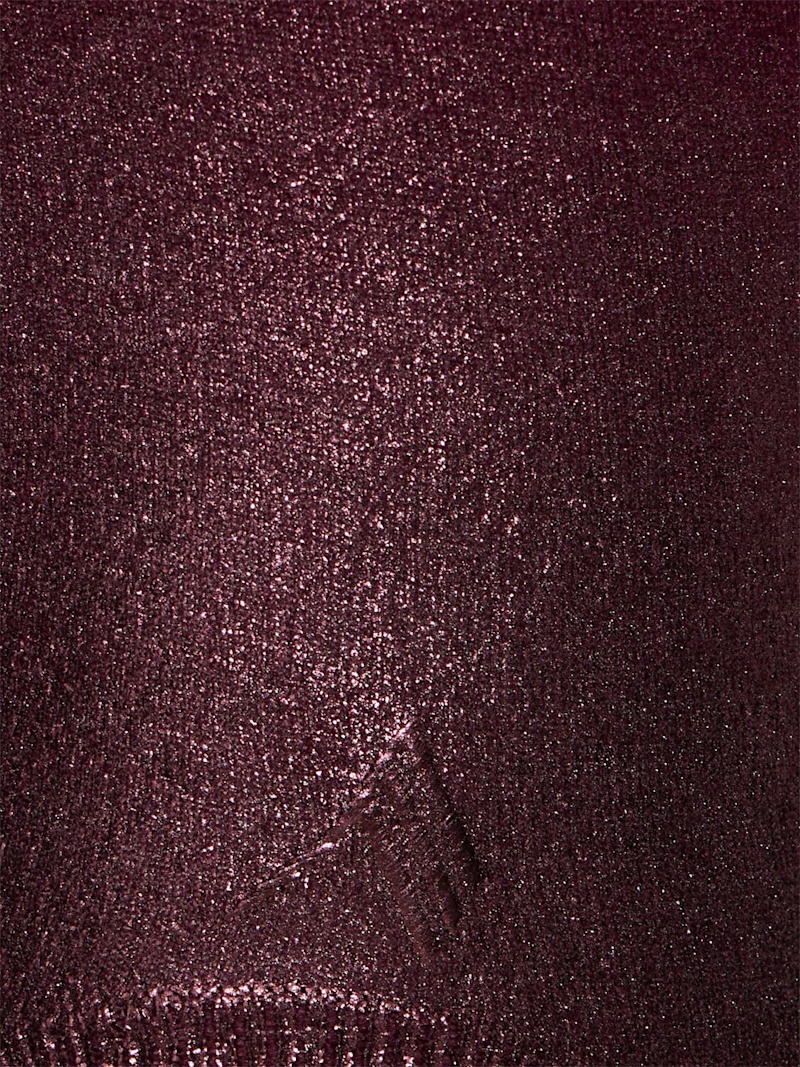 Cashmere & silk v-neck mini dress - 3