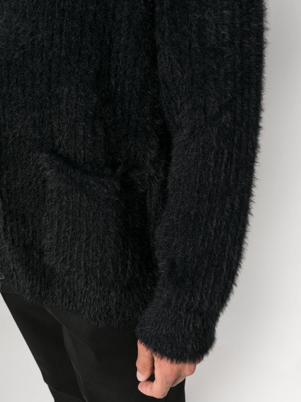 brushed V-neck cardigan - 5