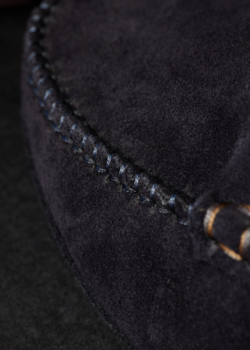 Dark Navy Suede 'Jenson' Loafers 10